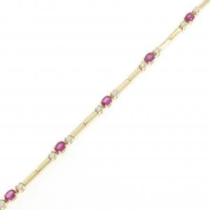 750YG ルビー ブレスレット