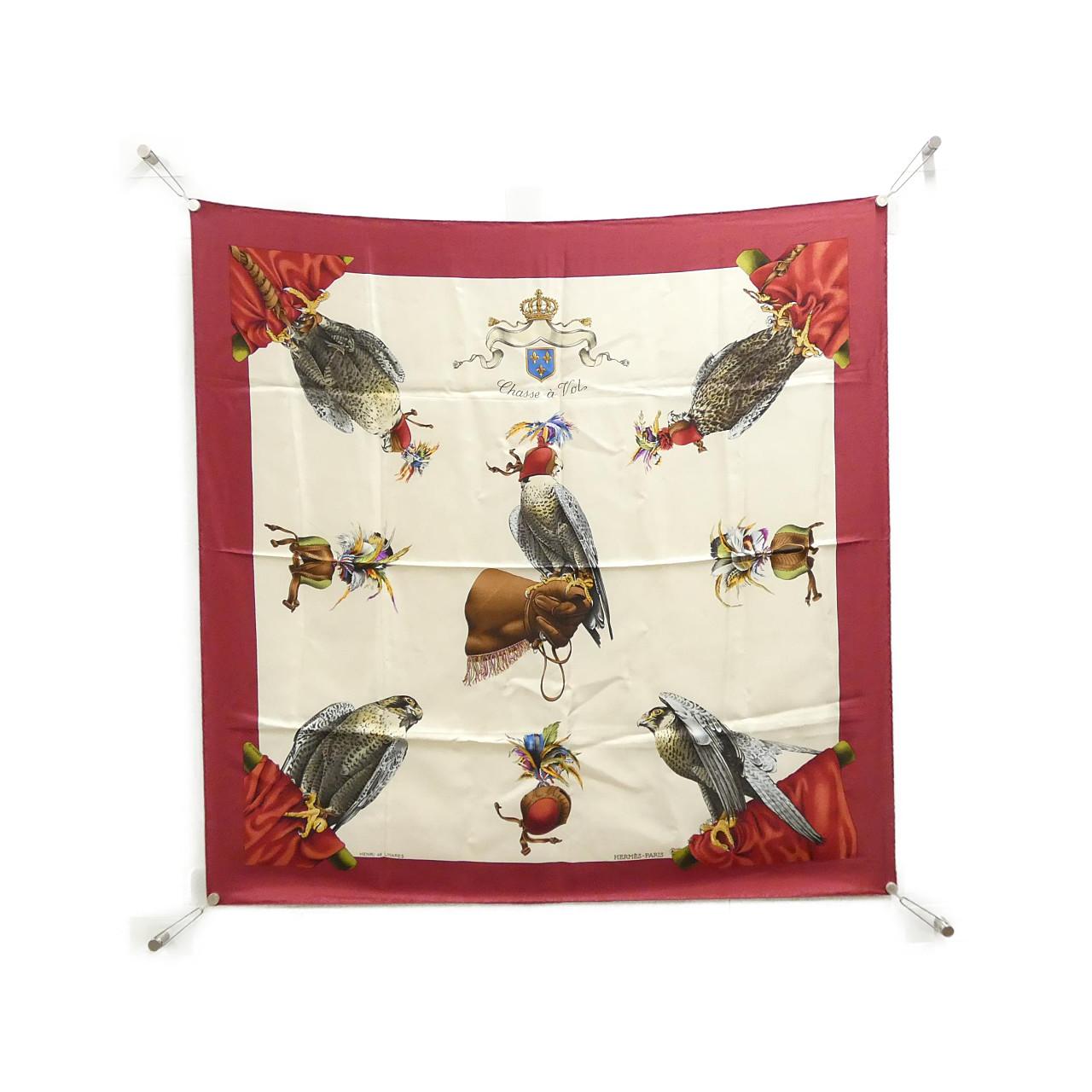 エルメス CHASSE A VOL カレ スカーフ