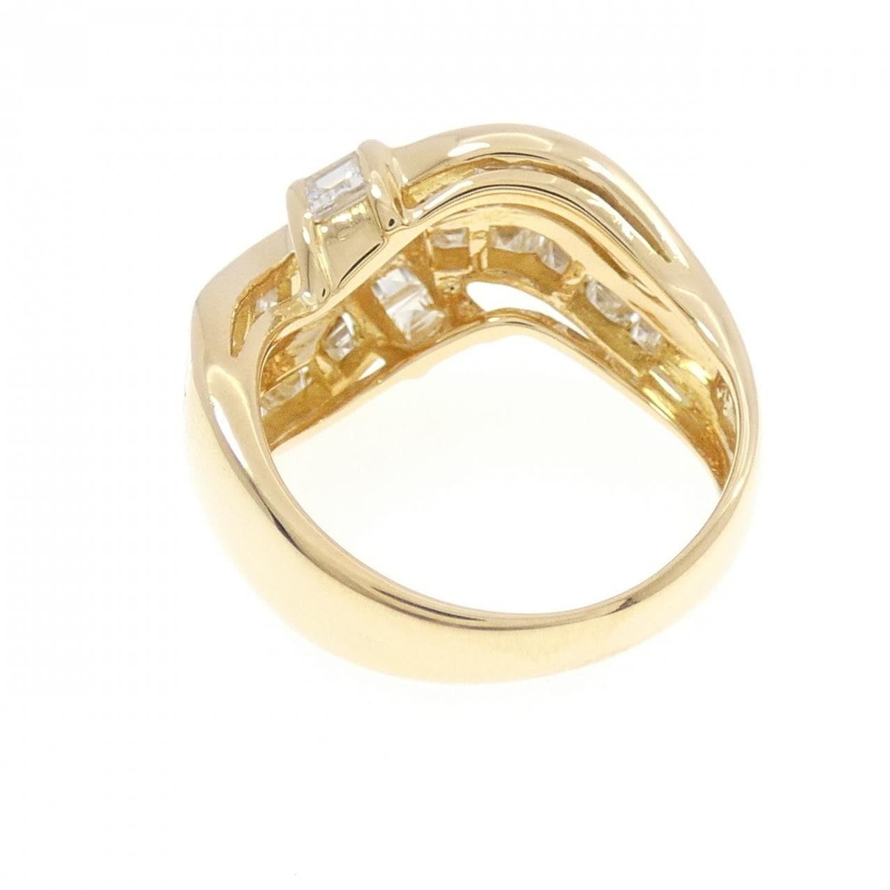 18KYG ダイヤモンド リング 1.97CT