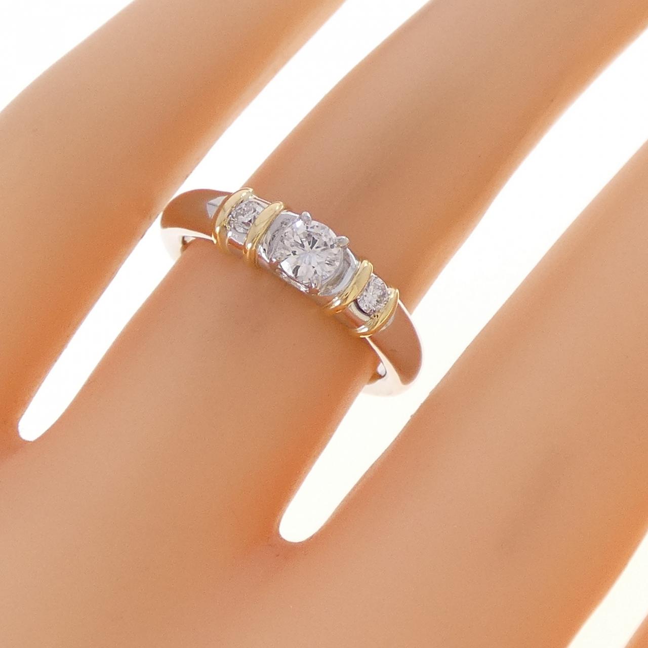 PT900/K18YG ダイヤモンド リング 0.31CT