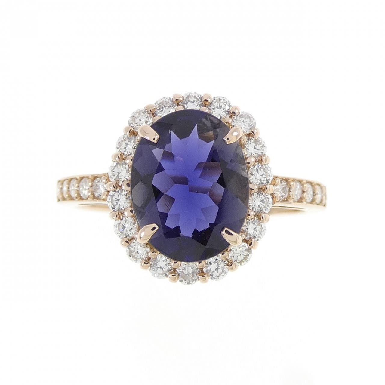 K18PG アイオライト リング 1.15CT