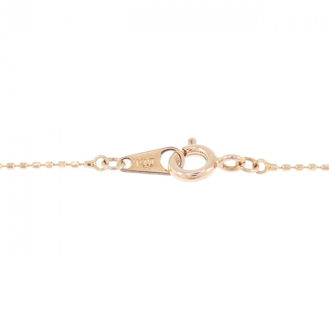 K10PG イニシャルN ダイヤモンド ネックレス 0.008CT
