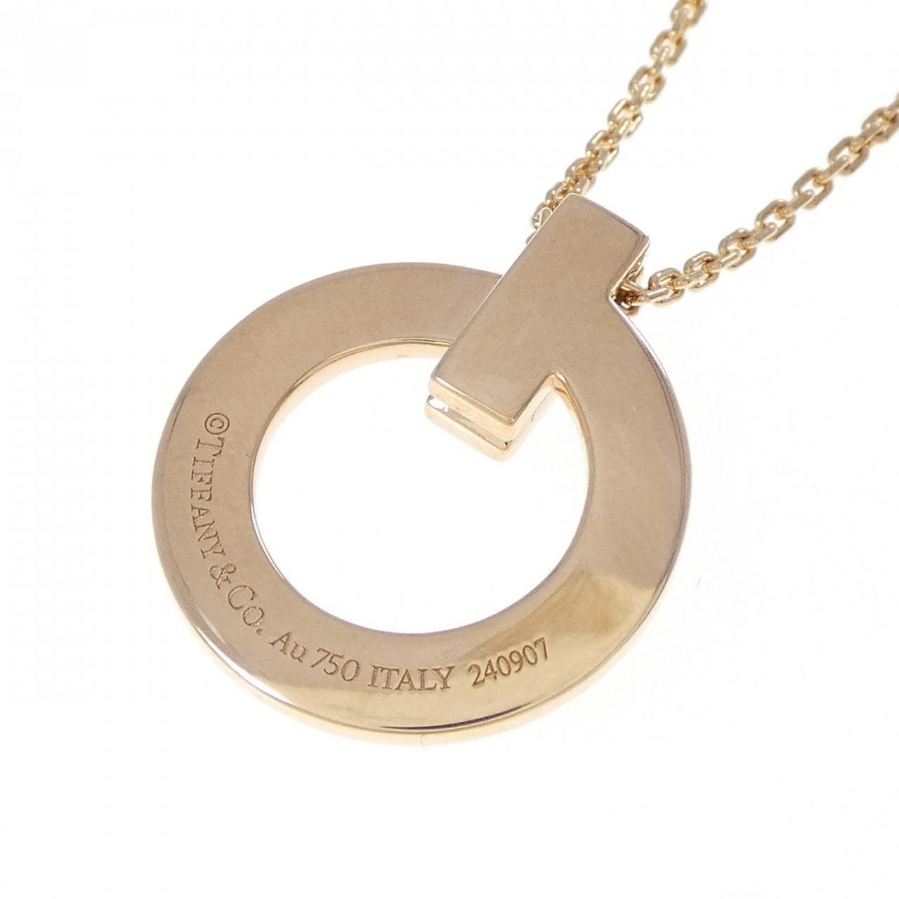 ティファニー Tワン ミニ サークル ネックレス