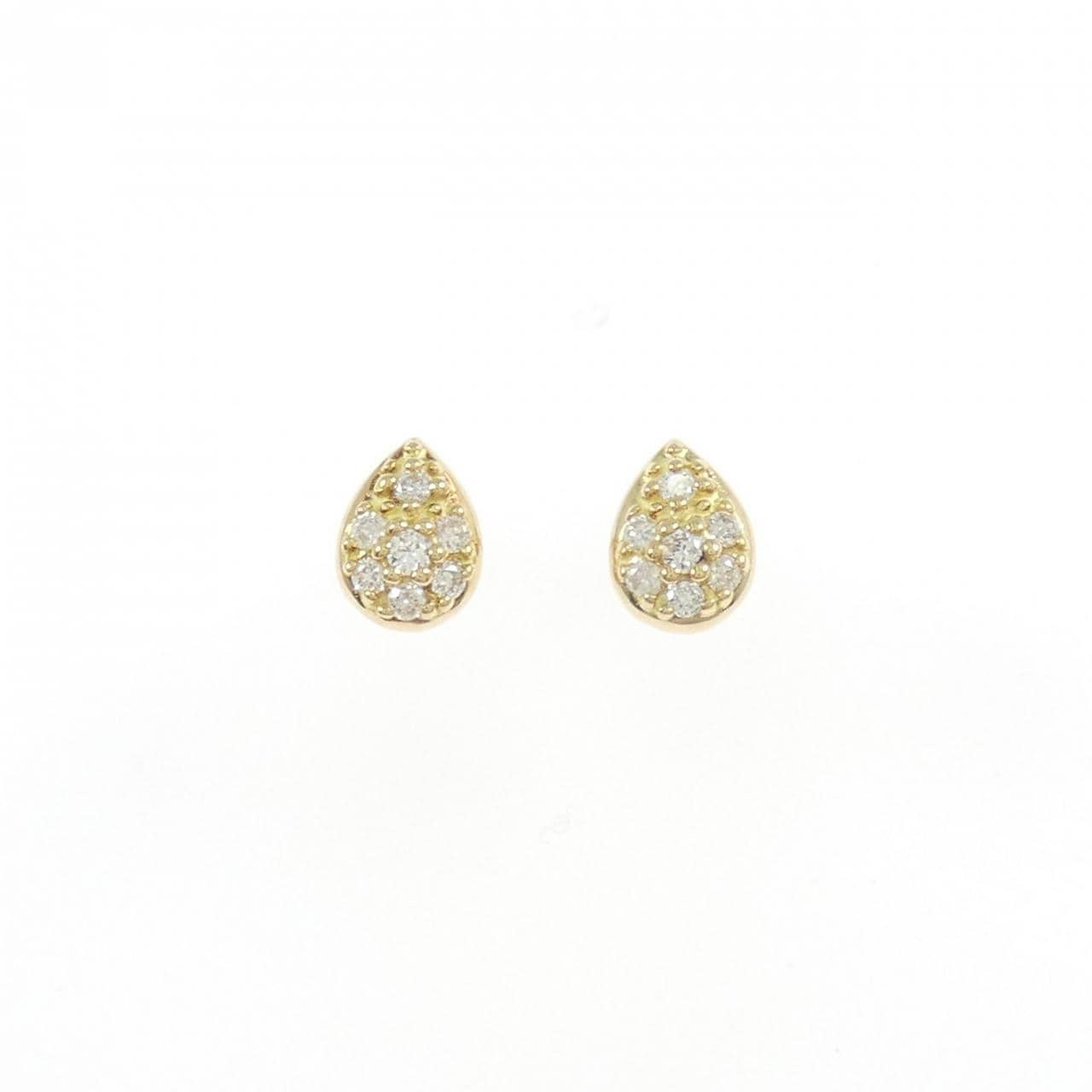 K18YG ダイヤモンド ピアス 0.10CT