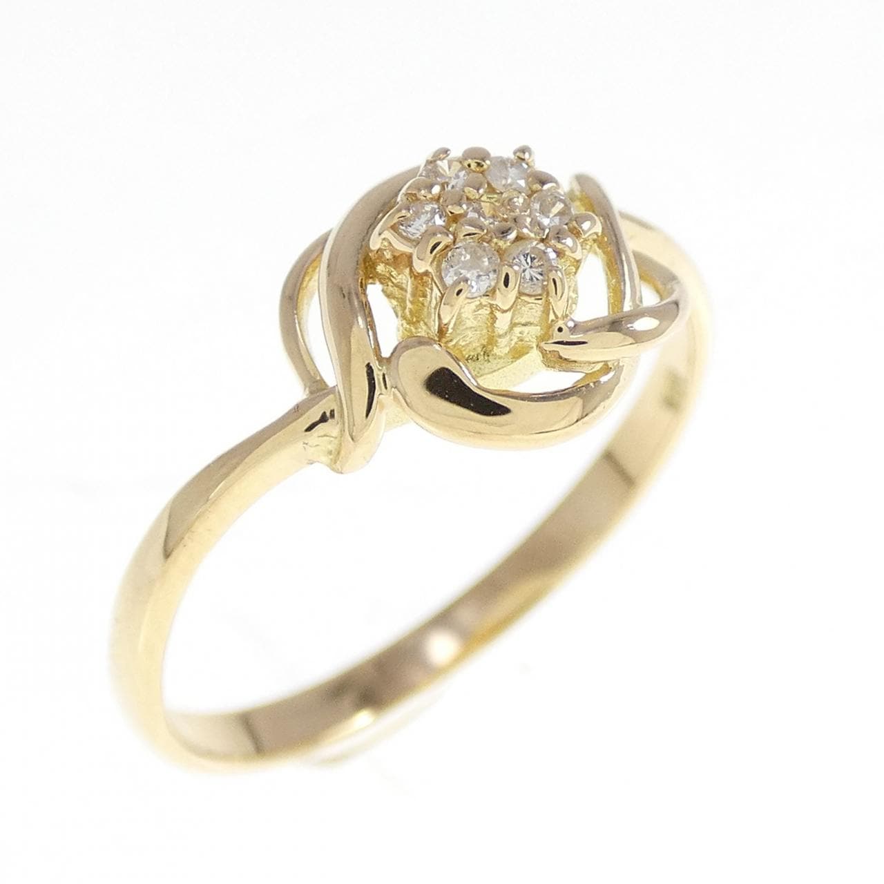 K18YG ダイヤモンド リング 0.05CT