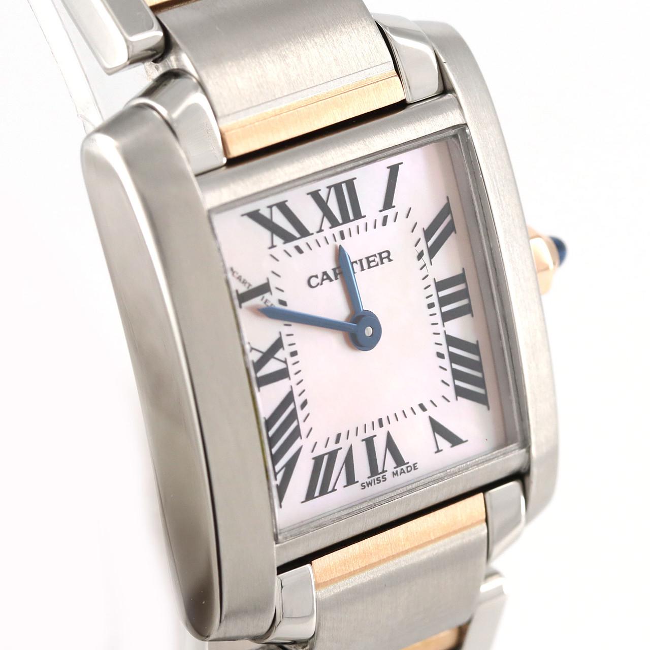 Cartier Tank Française SM PG Combi W51027Q4 SSxPG石英