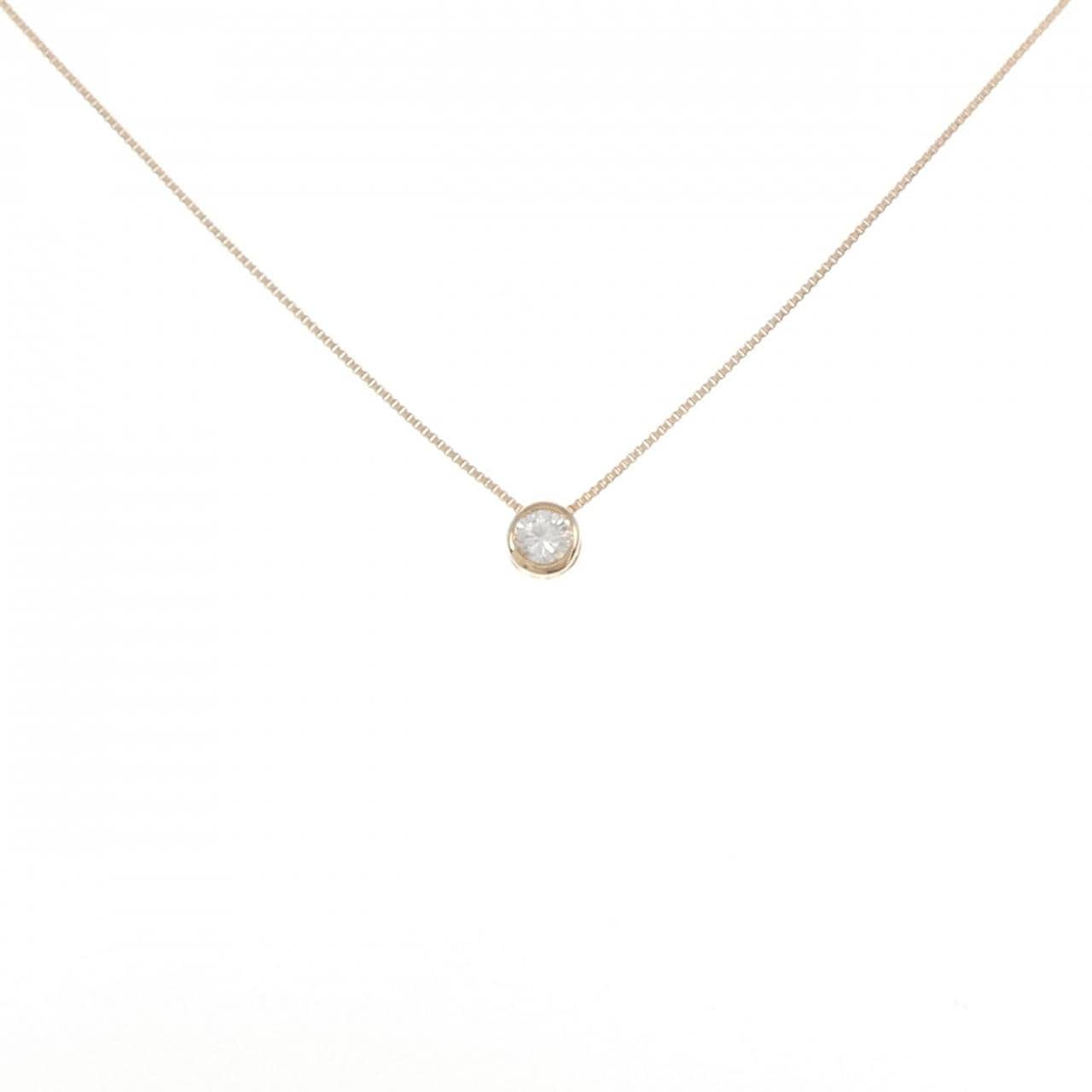 K18PG ダイヤモンド ネックレス 0.10CT
