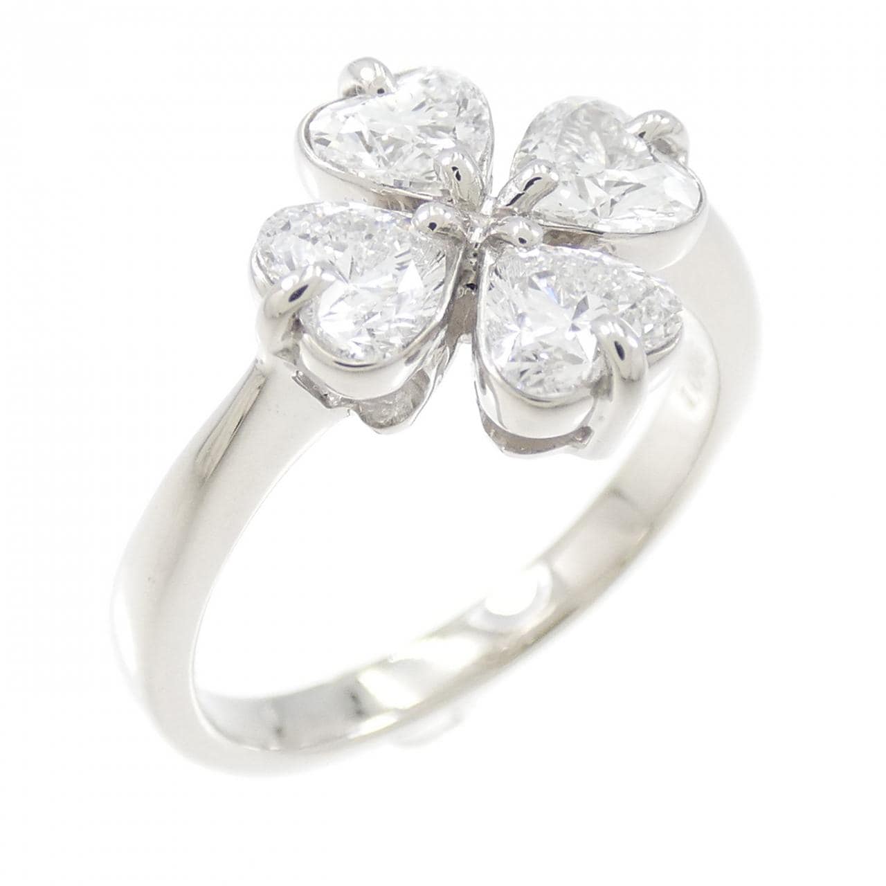 【新品】PT900 ダイヤモンド リング 1.006CT D VS2 ハートシェイプ