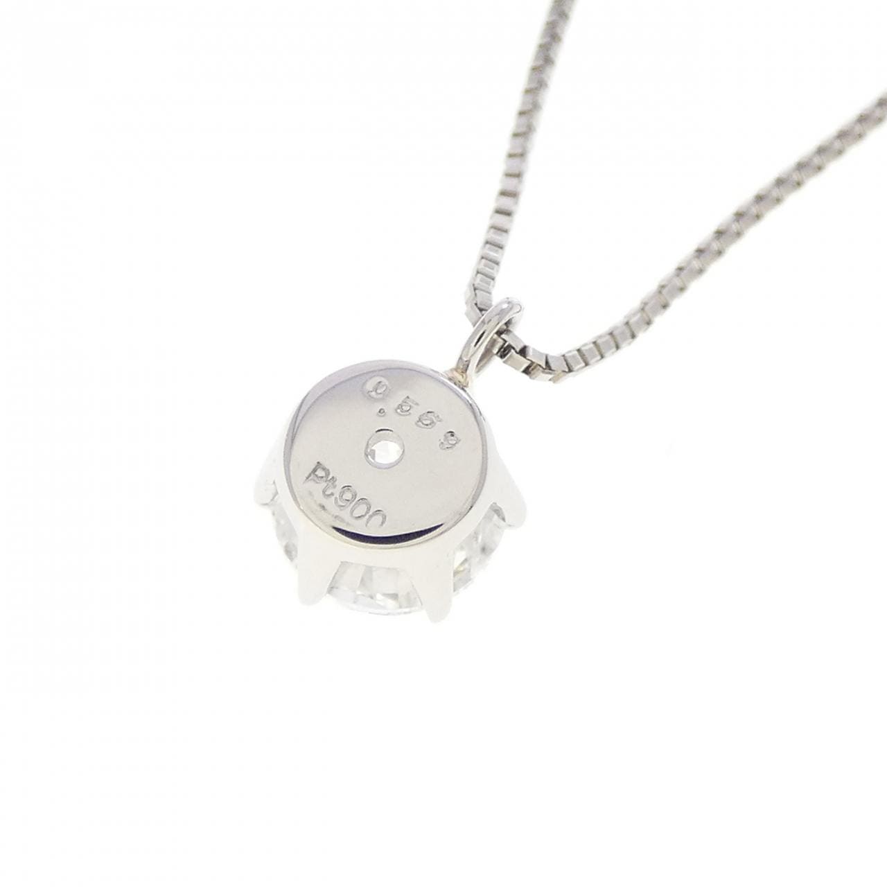 PT900/PT850 ダイヤモンド ネックレス 0.569CT F I1 Fair