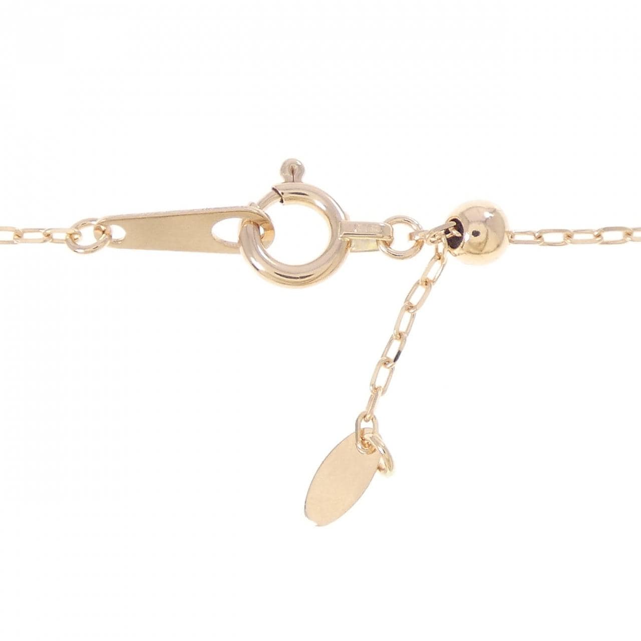 K18PG ホースシュー サファイヤ ネックレス 0.48CT