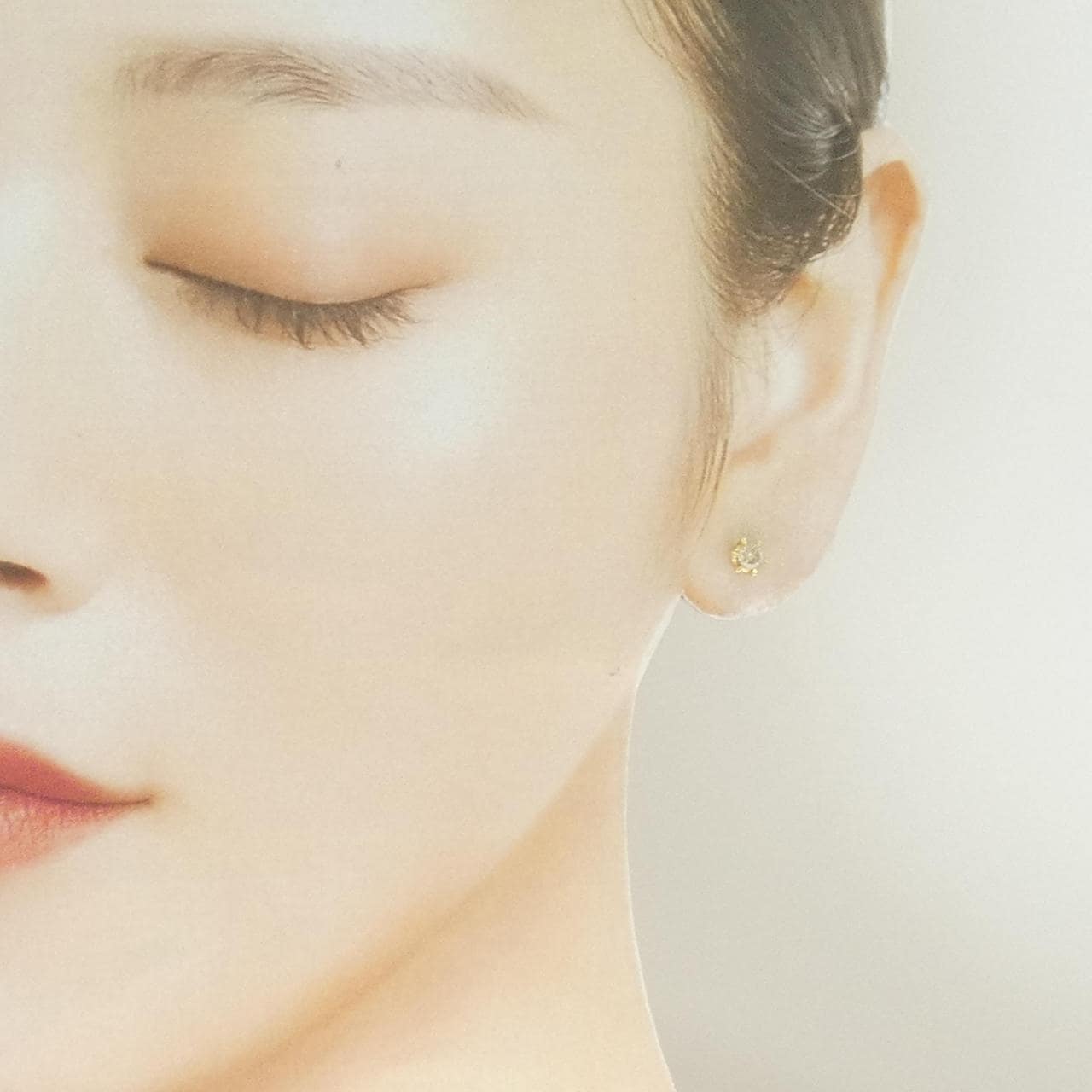 K18YG ダイヤモンド ピアス 0.30CT