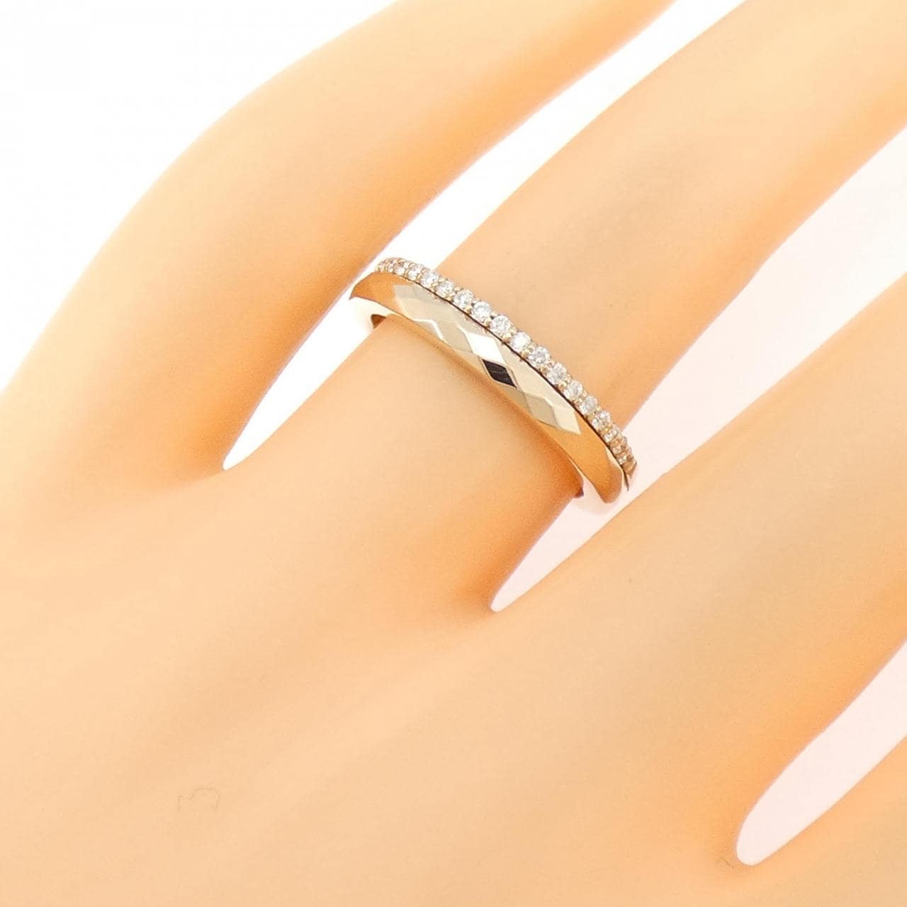 K18PG ダイヤモンド リング 0.13CT