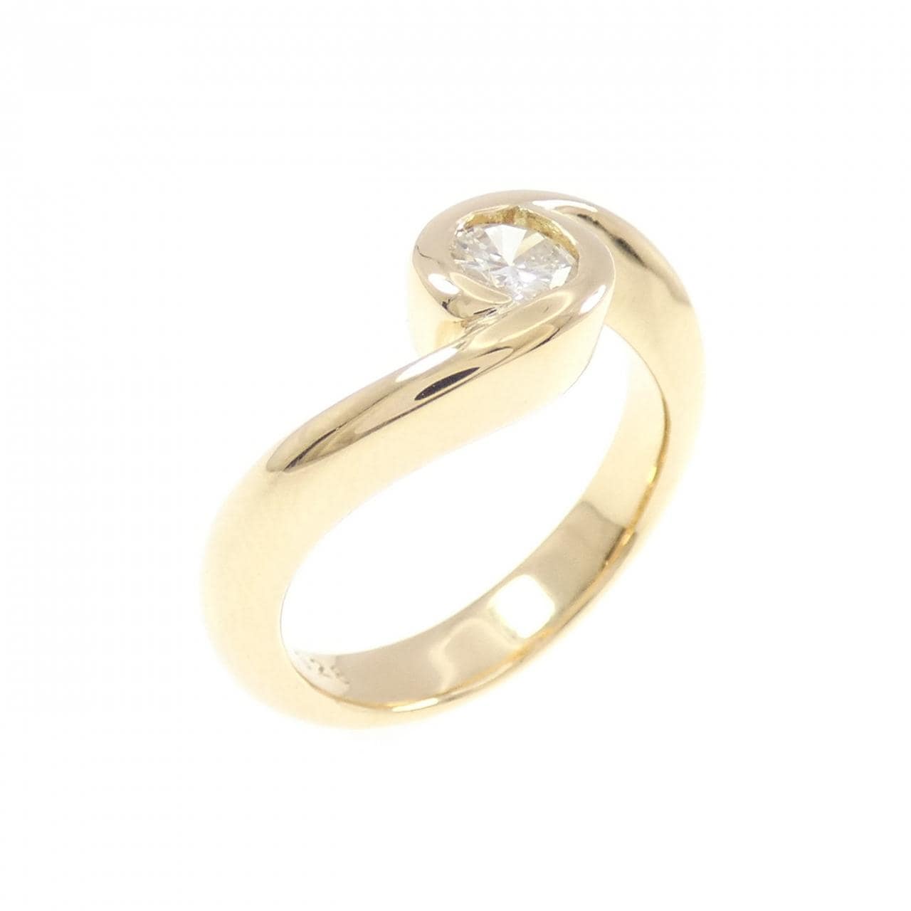 K18YG ダイヤモンド リング 0.28CT