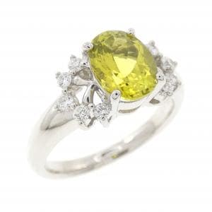 K18WG トルマリン リング 1.370CT