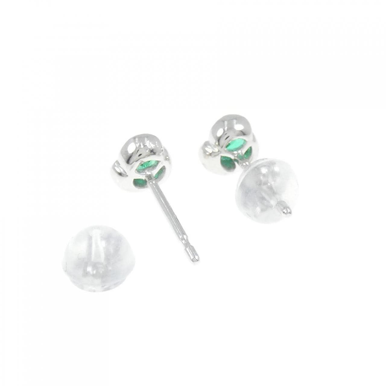 PT/K14WG翡翠耳釘0.26CT