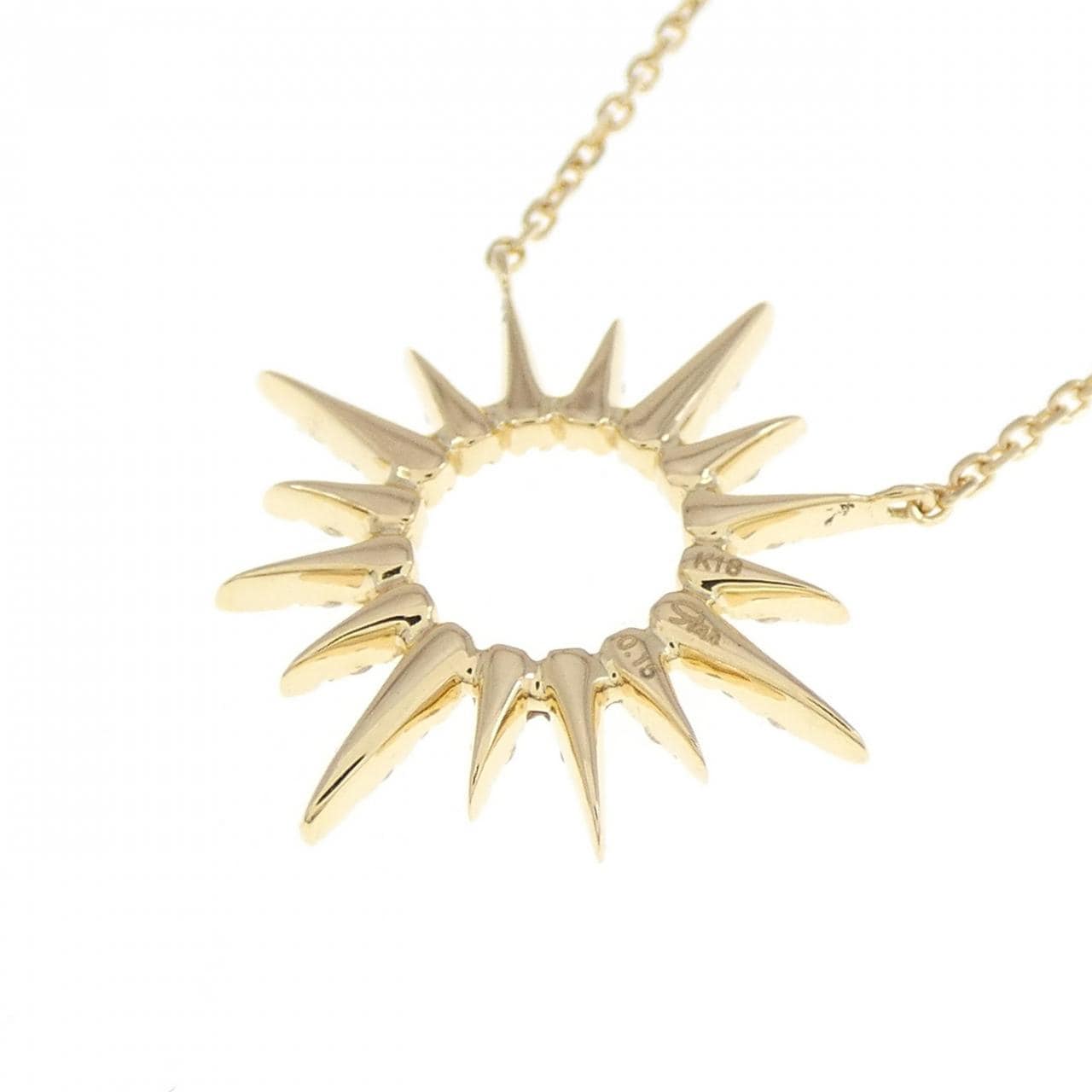 STAR JEWELRY Sunburst Necklace 0.15CT