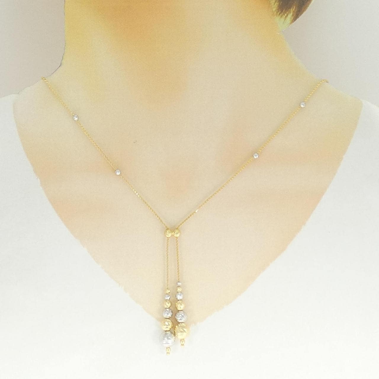 【新品】750YG/750WG ネックレス