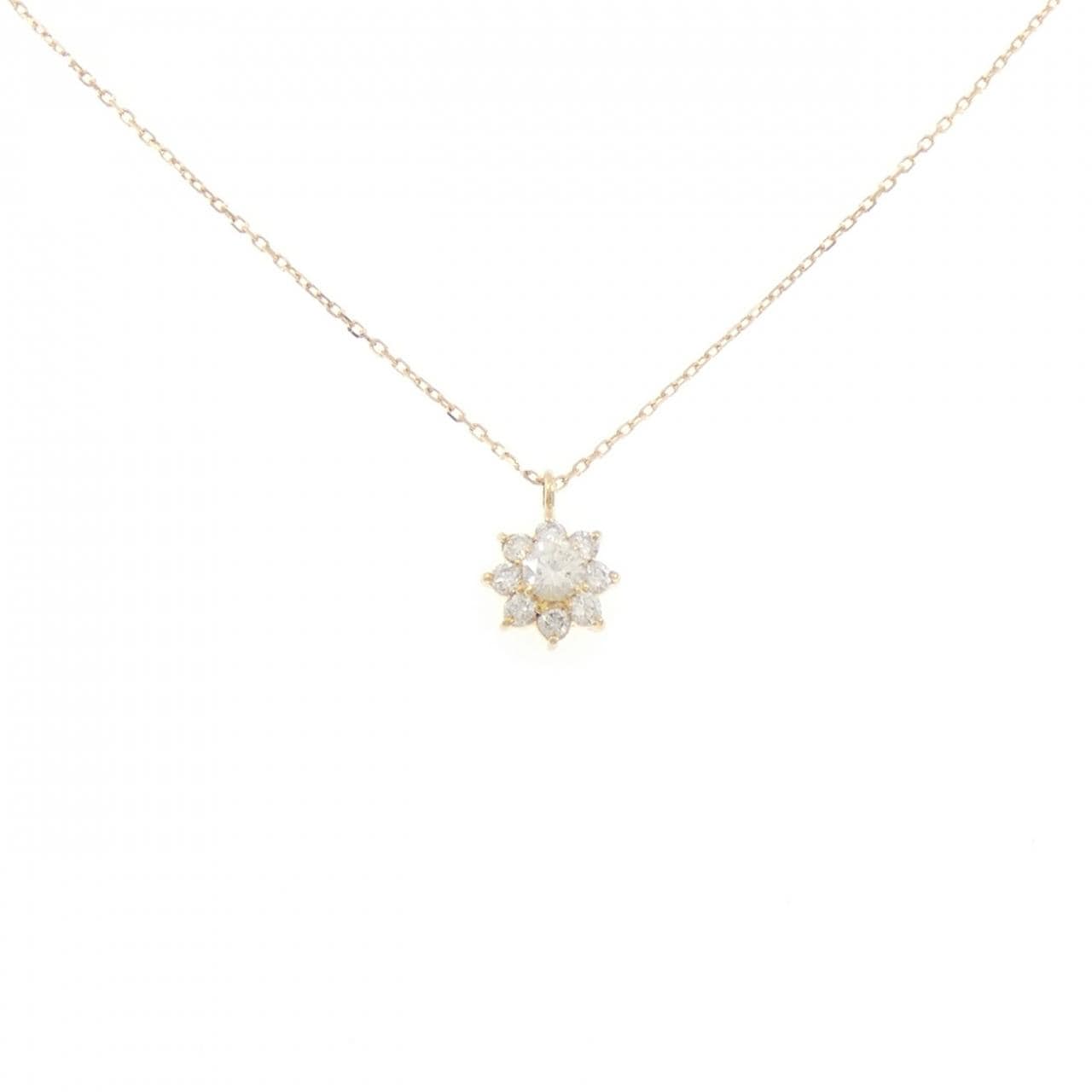 K18YG ダイヤモンド ネックレス 0.30CT