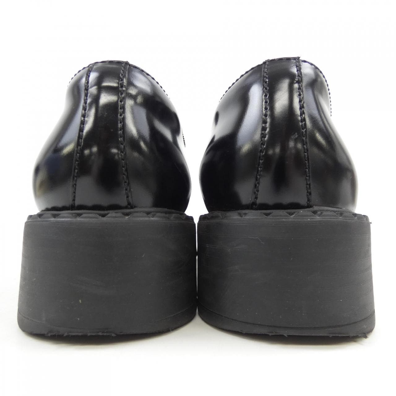 プラダ PRADA チョコレート ローファー トライアングルロゴ 1D246M シューズ