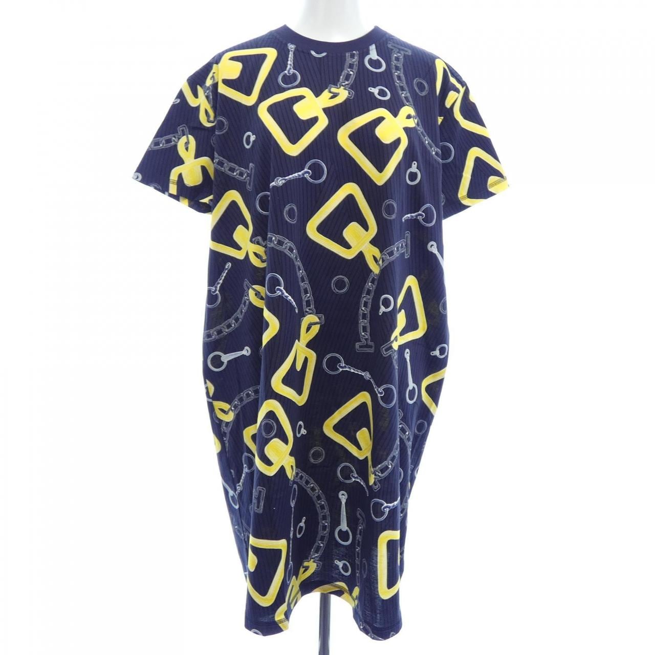 エルメス HERMES EFFET KALEIDOSCOPE 4H4524DH カットワンピース