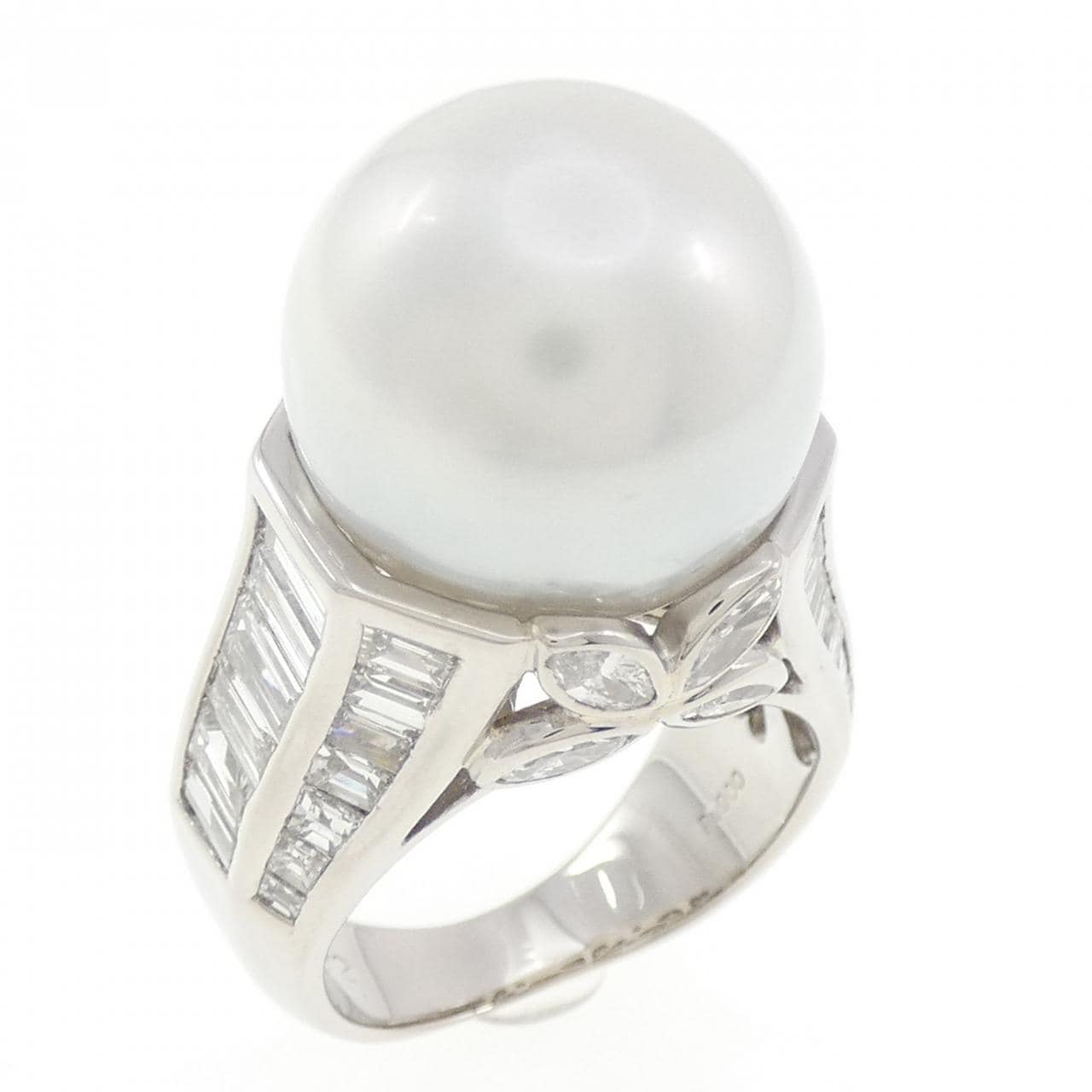 PT900 白蝶パール リング 14.9mm