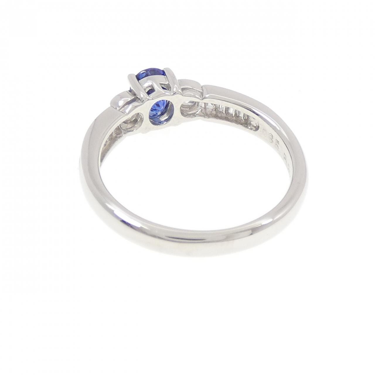 PT900 サファイヤ リング 0.65CT