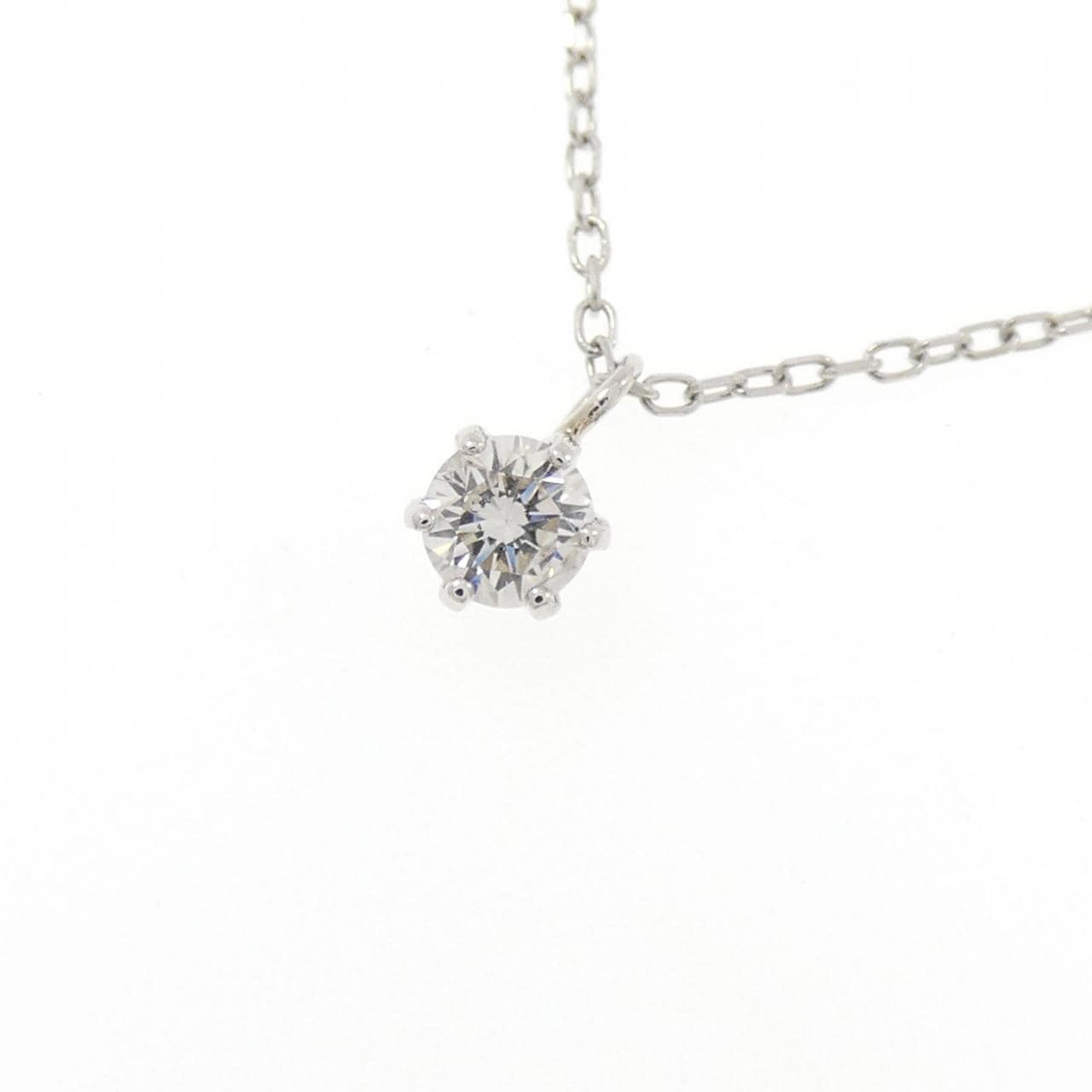 PT850 ソリティア ダイヤモンド ネックレス 0.17CT