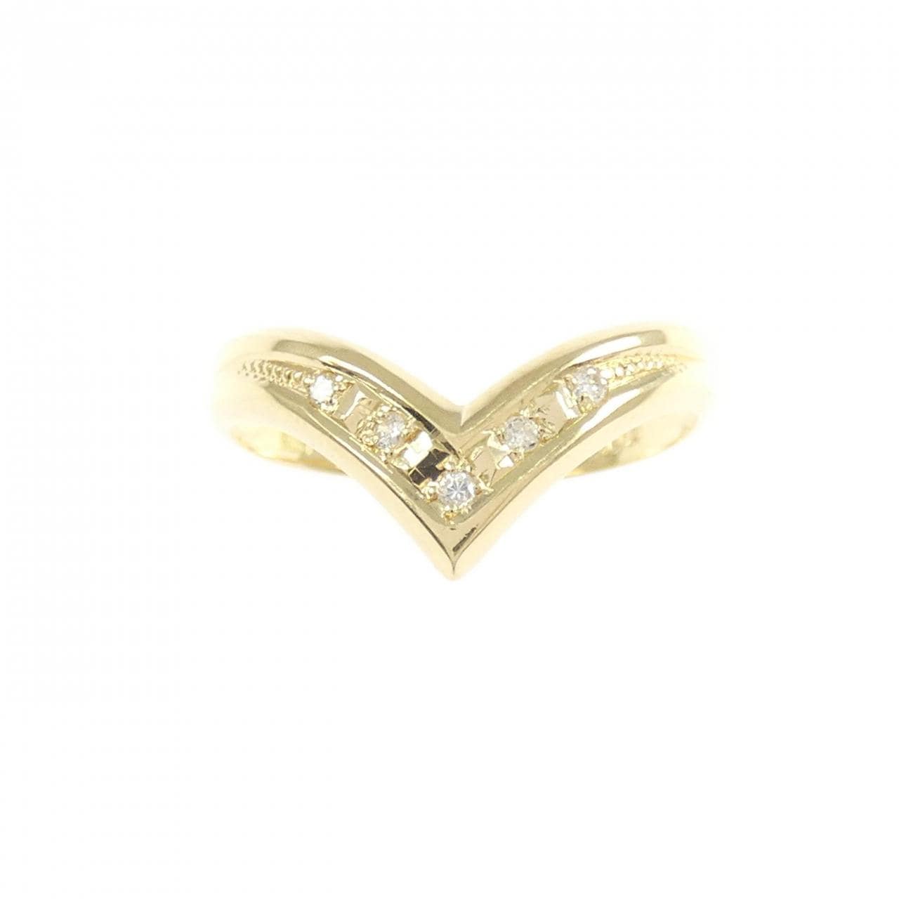 K18YG ダイヤモンド リング 0.03CT