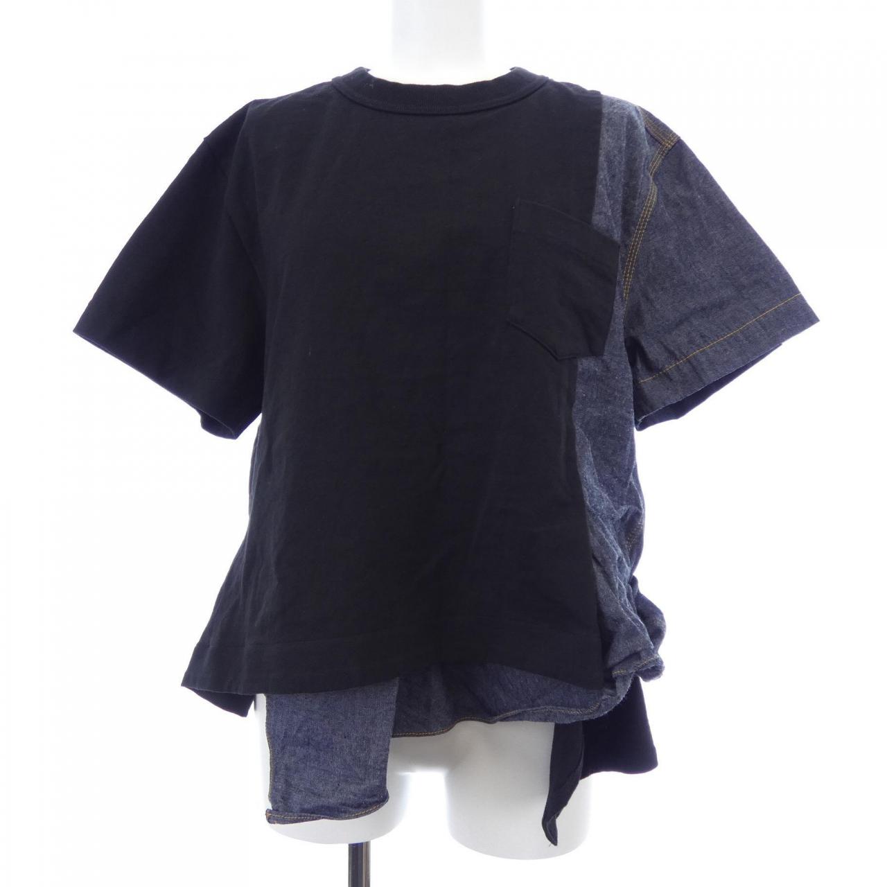 サカイ SACAI DUNGAREE COTTON JERSEY 25-08268 Tシャツ