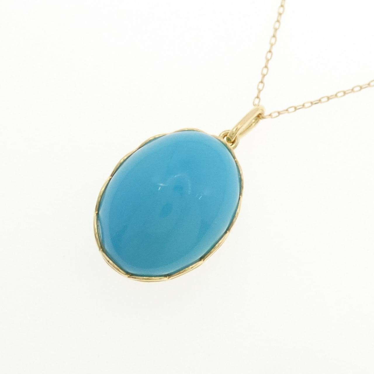 K18YG  ターコイズ ネックレス 5.00CT