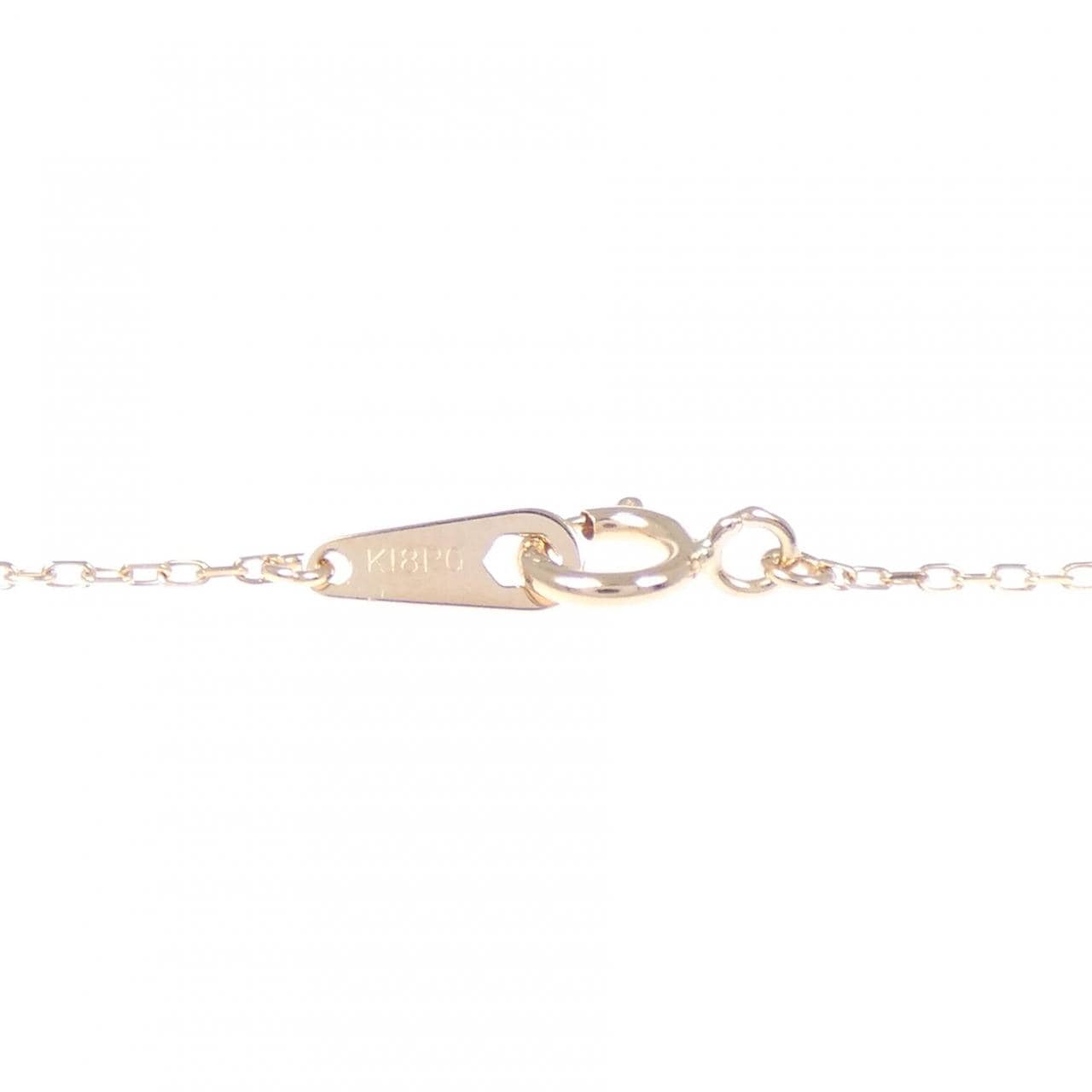 K18PG ダイヤモンド ネックレス 0.10CT