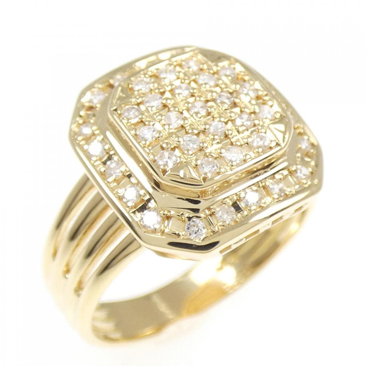 K18YG ダイヤモンド リング 0.28CT