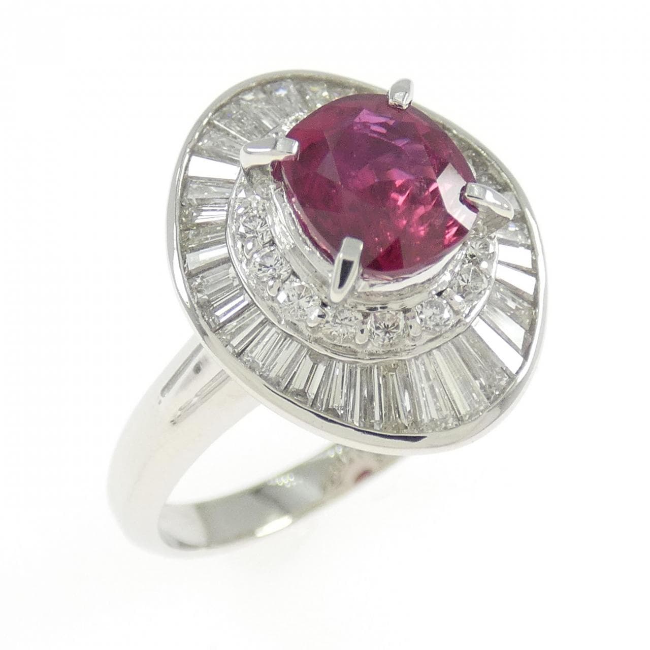 PT900 ルビー リング 1.34CT