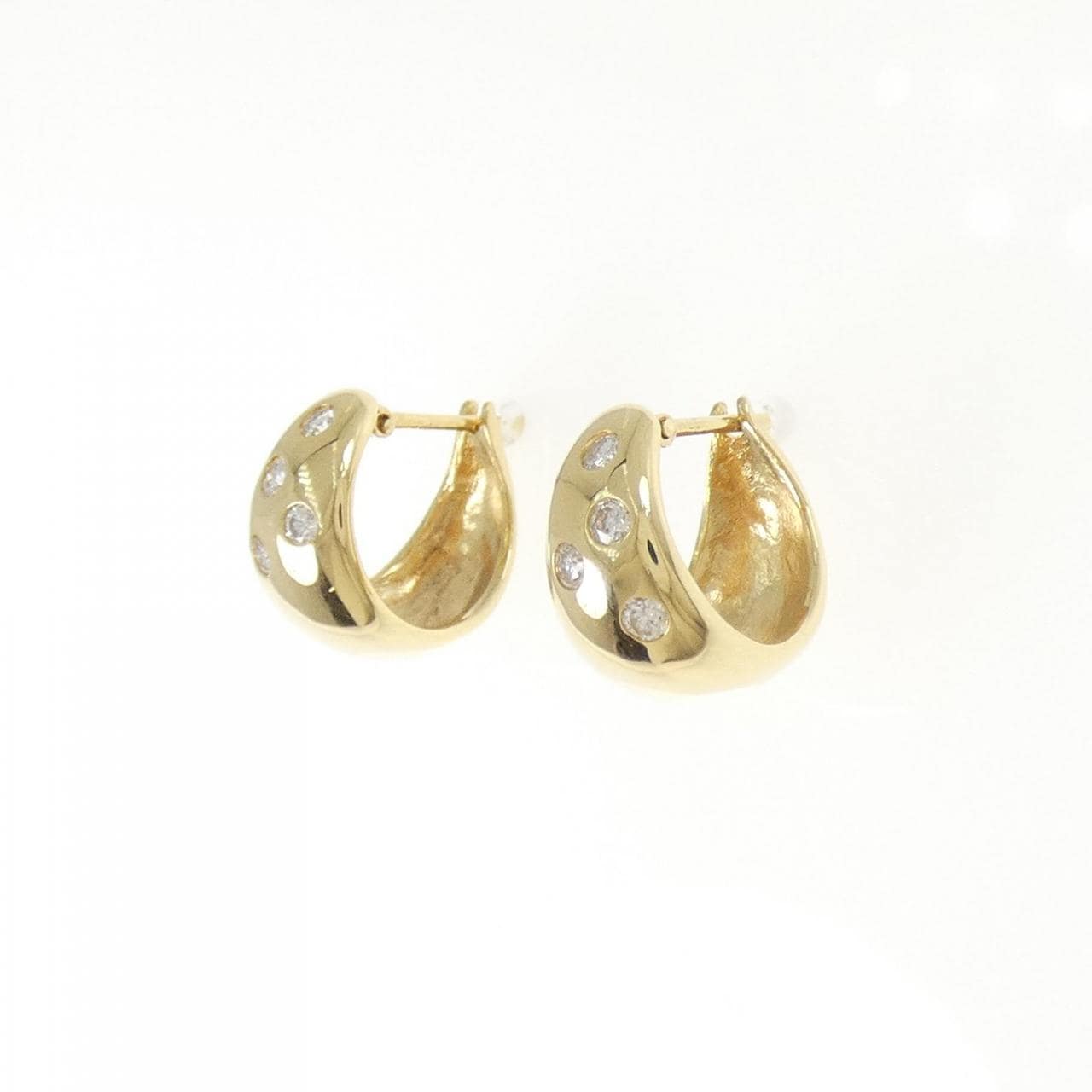K18YG ダイヤモンド ピアス 0.22CT