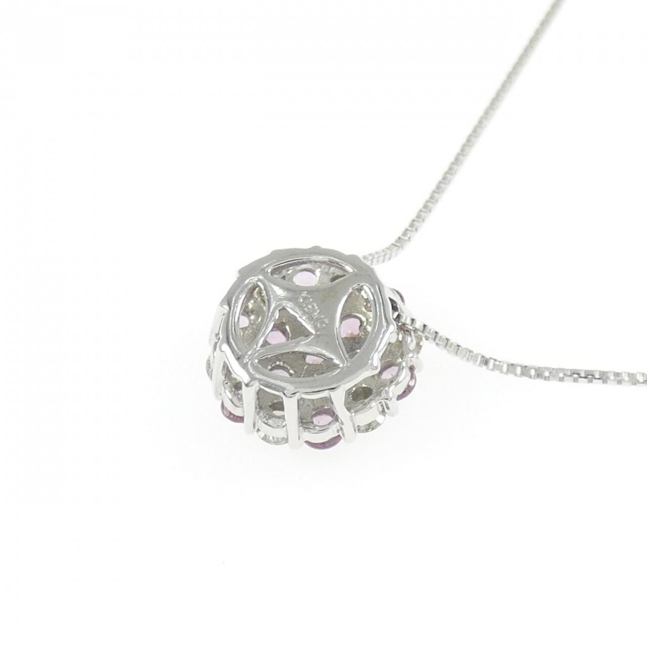 K18WG藍寶石項鏈