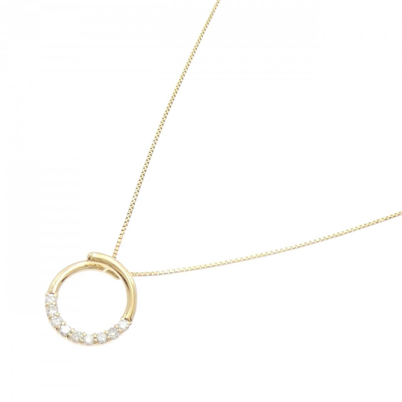 K18YG ダイヤモンド ネックレス 0.30CT