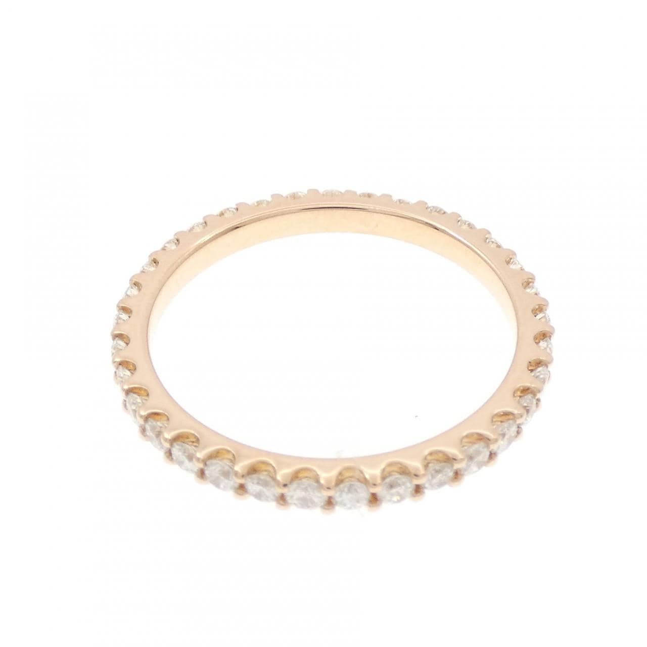 K18PG フルエタニティ ダイヤモンド リング 0.53CT