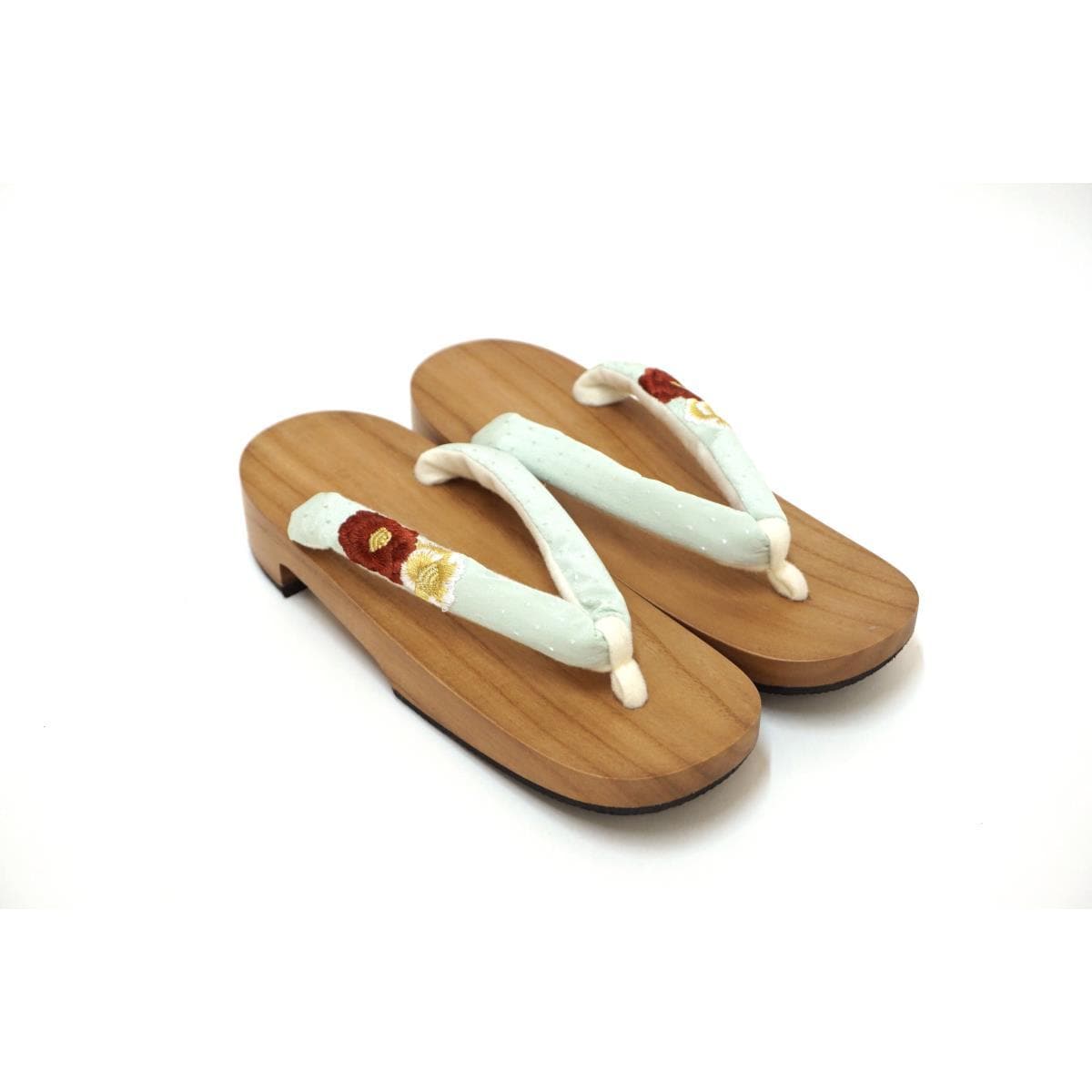【新品】女下駄　牡丹　Ｍサイズ
