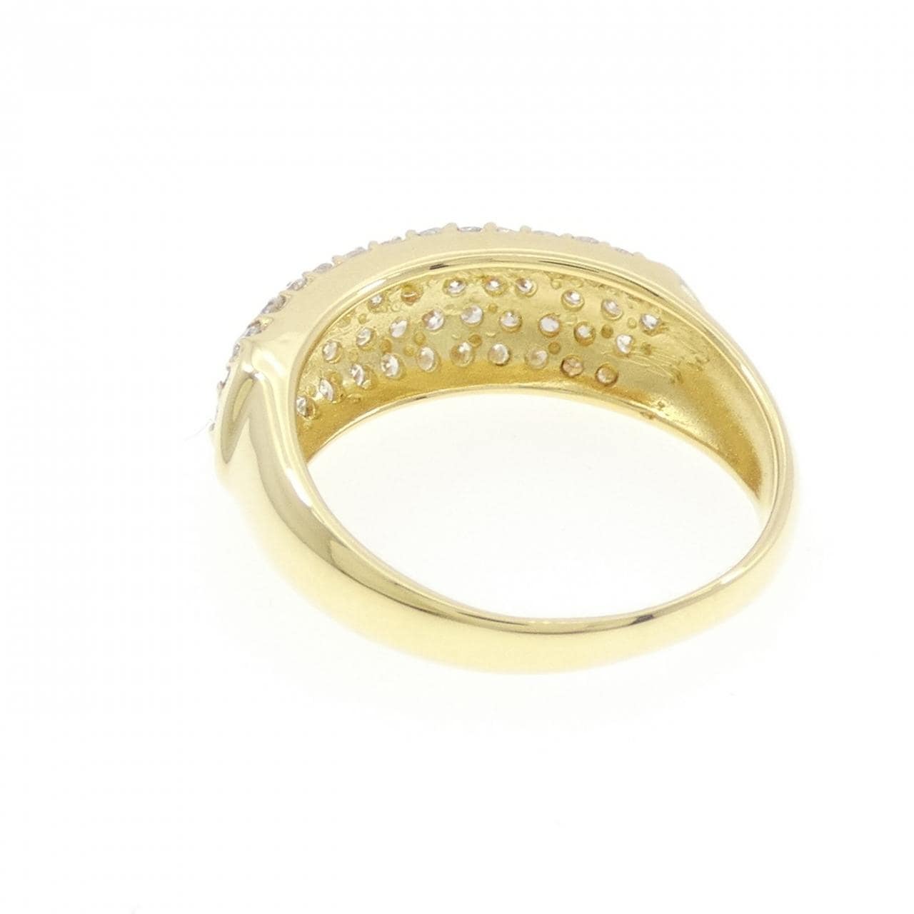 K18YG パヴェ ダイヤモンド リング 1.00CT