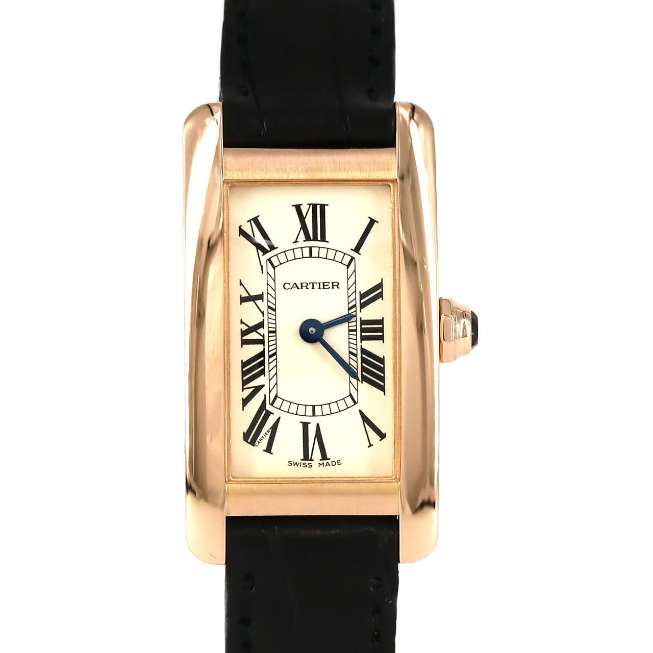 カルティエ タンクアメリカンSM PG W2607456 PG･RG クォーツ