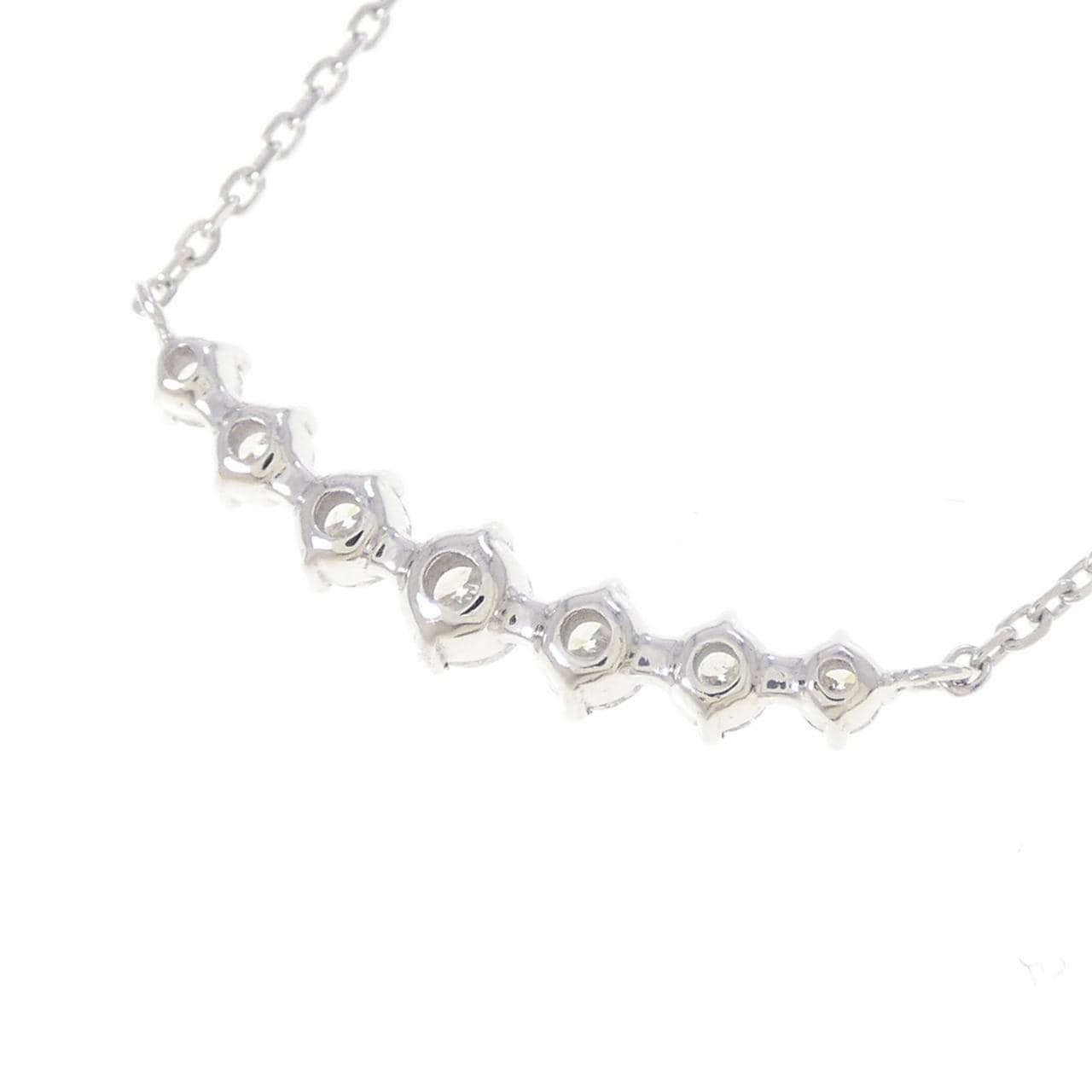 K18WG ダイヤモンド ネックレス 0.38CT