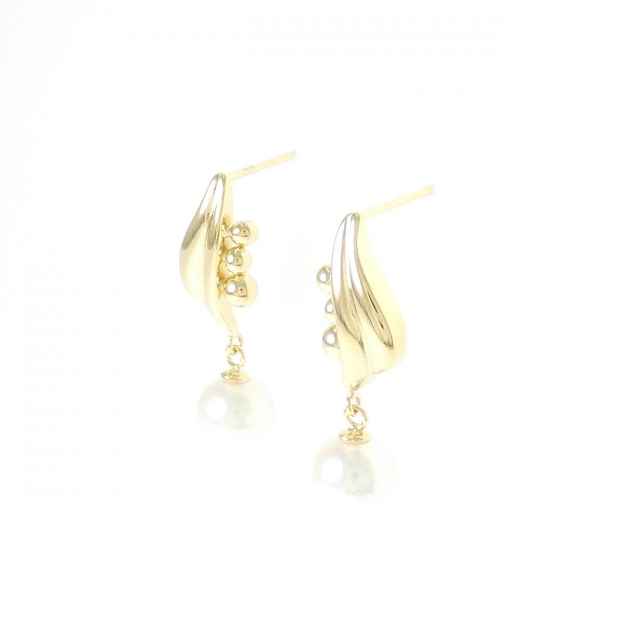 K18YG アコヤパール ピアス 6.5mm