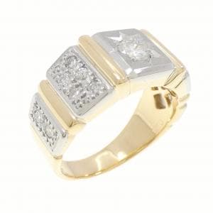 K18YG/PT900 ダイヤモンド リング 0.25CT