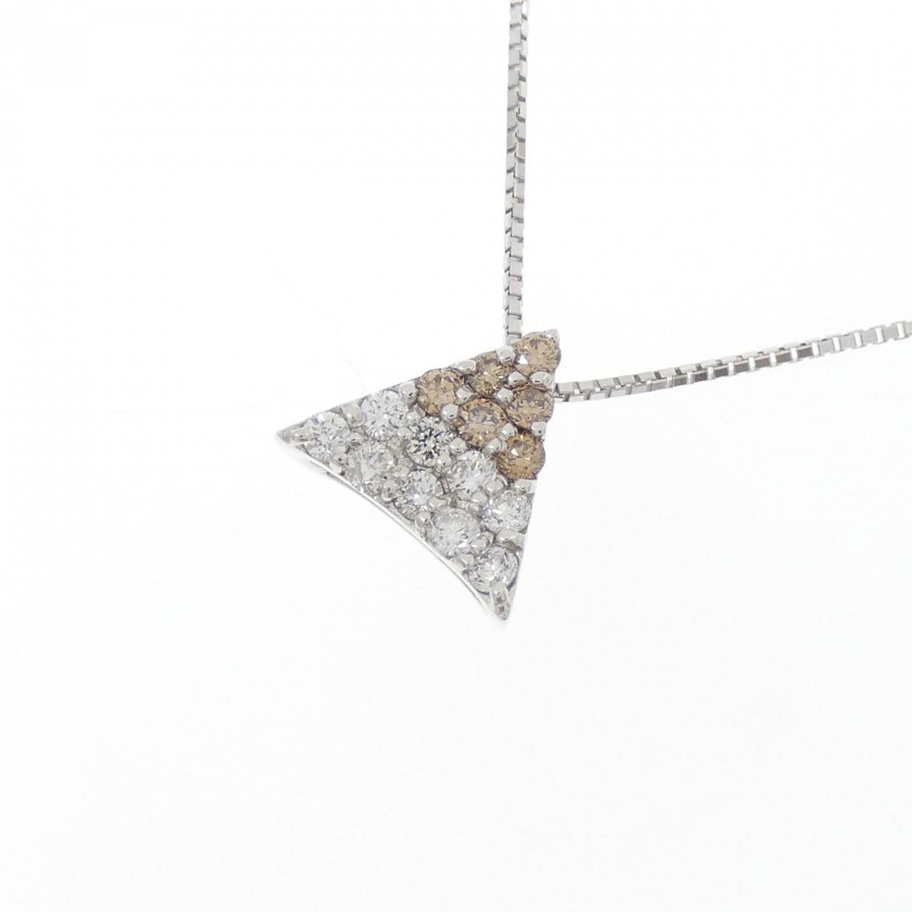 K18WG ダイヤモンド ネックレス 0.30CT