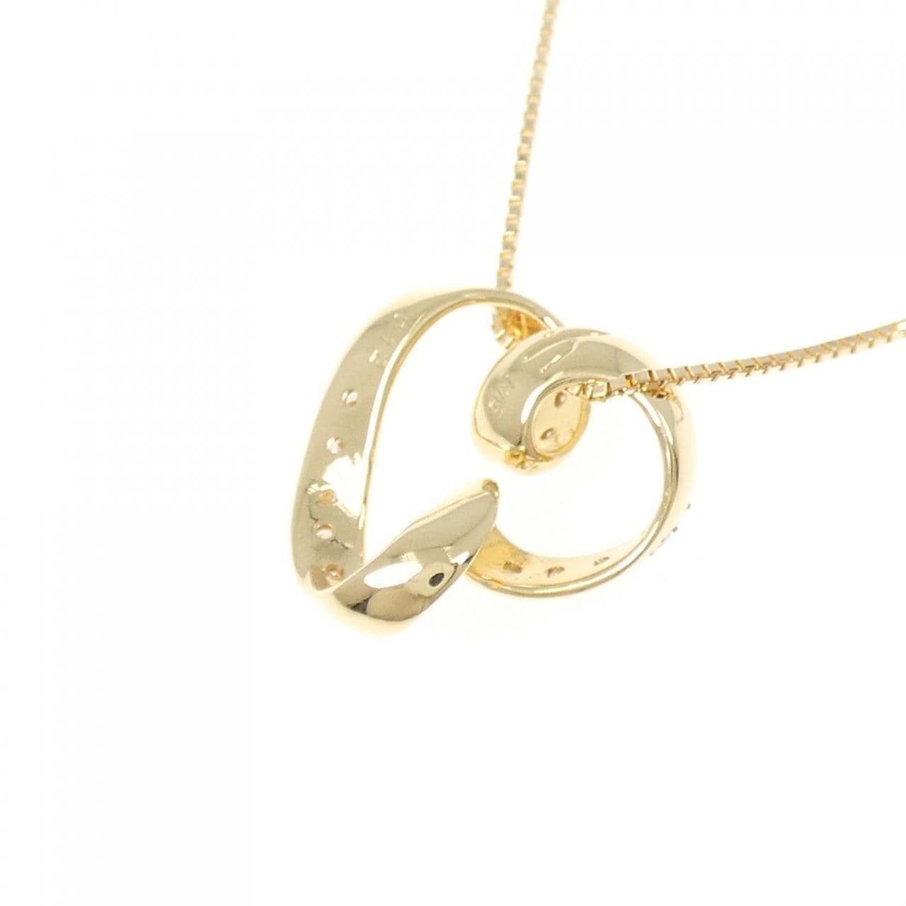 K18YG ダイヤモンド ネックレス 0.12CT
