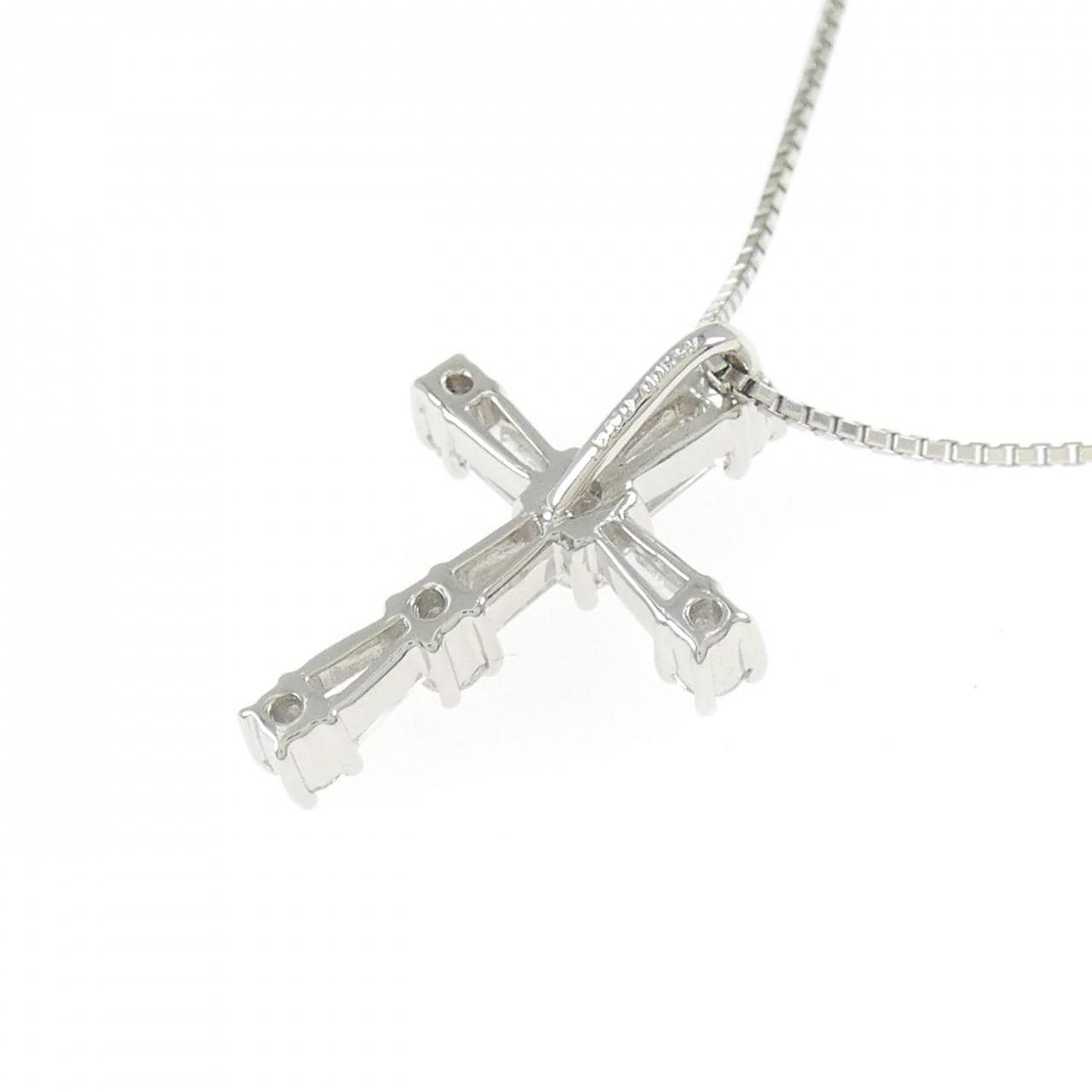 PT900/PT850 クロス ダイヤモンド ネックレス 0.58CT