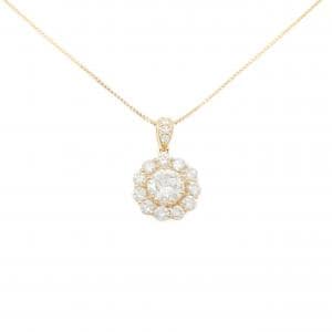 K18YG ダイヤモンド ネックレス 1.292CT E SI2 Good