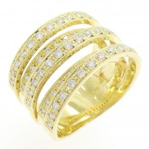 K18YG ダイヤモンド リング 0.70CT