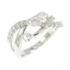 K18WG ダイヤモンド リング 0.58CT