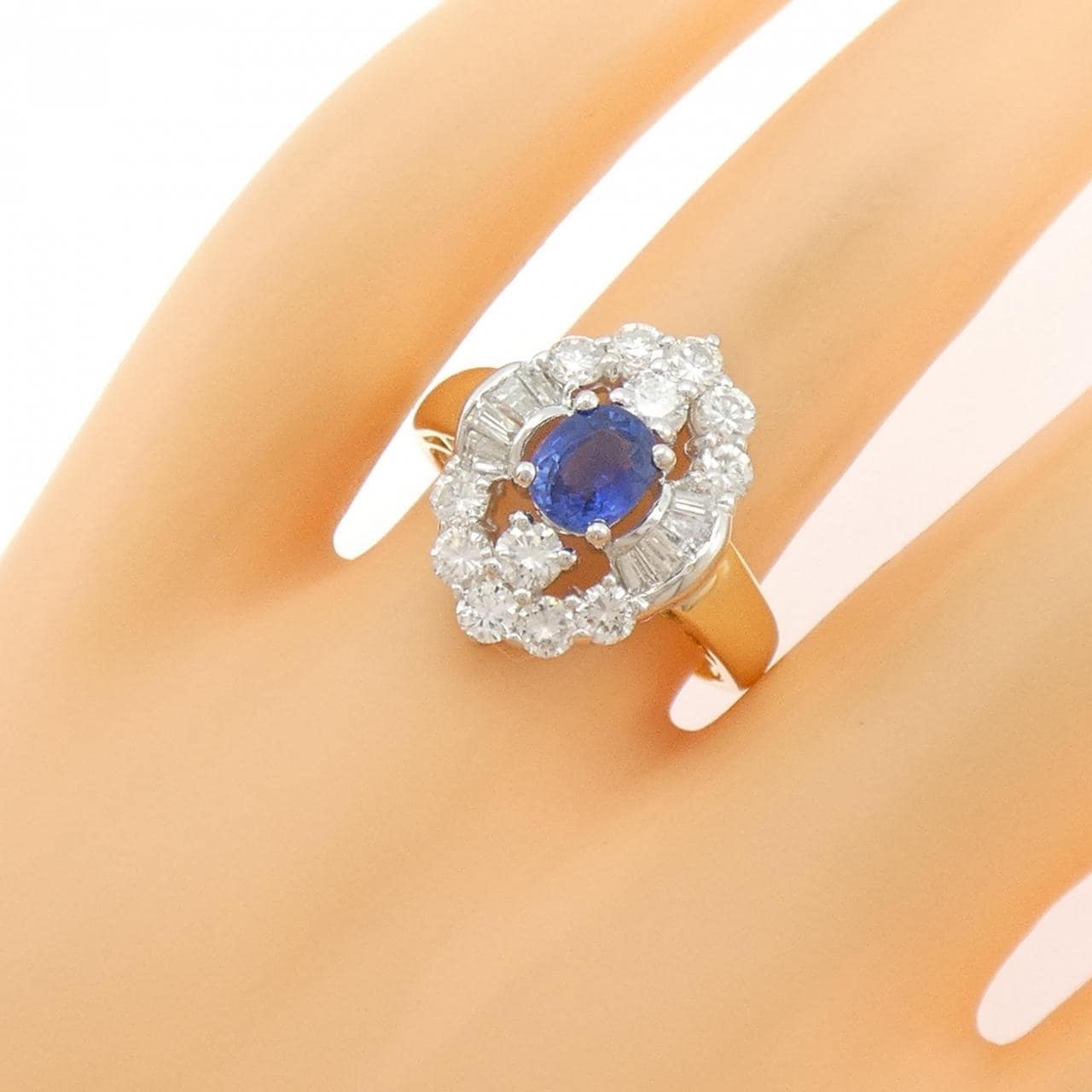 K18YG/K18WG サファイヤ リング